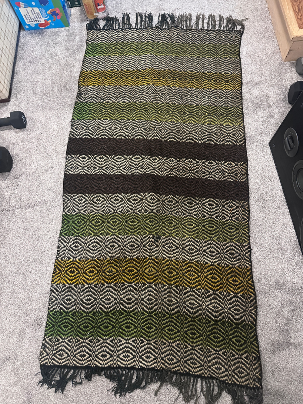 Vintage Wool Throw Blanket/Rug